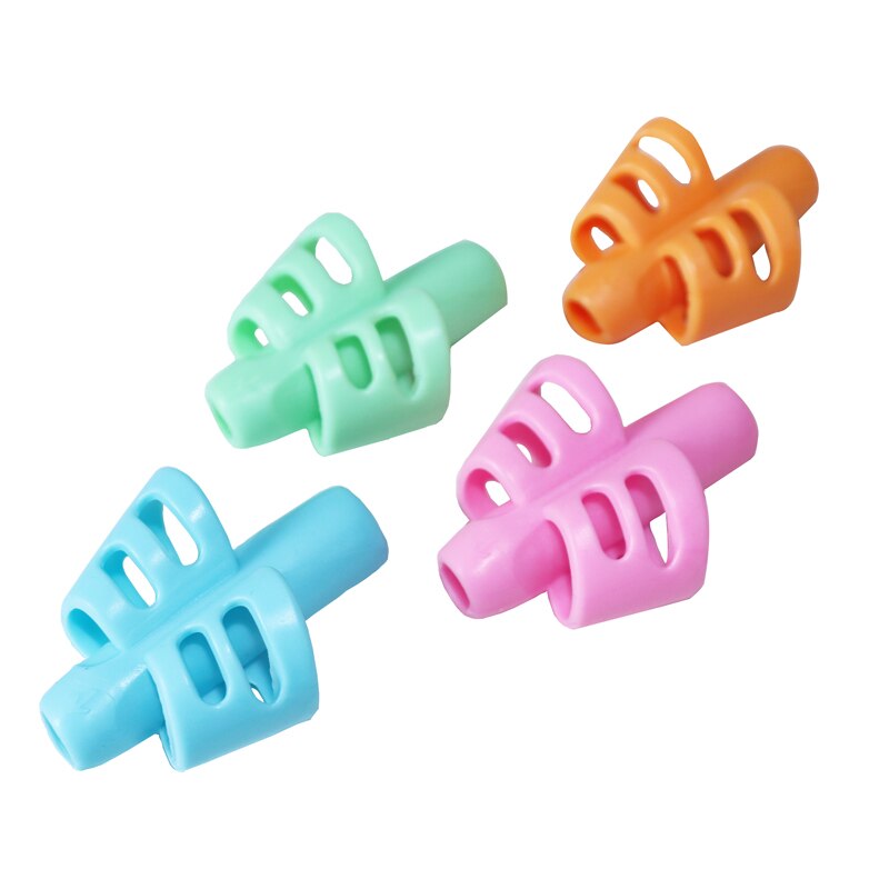 1Pc Kinderen Schrijven Potlood Pannenlap Kinderen Leren Praktijk Siliconen Pen Ondersteunde Grip Houding Orthese Studenten