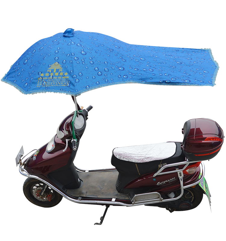 1PC Outdoor Sunny and Rainy Umbrella For Motorcycle Motor Bike Scooter Electric Vehichles: Blue