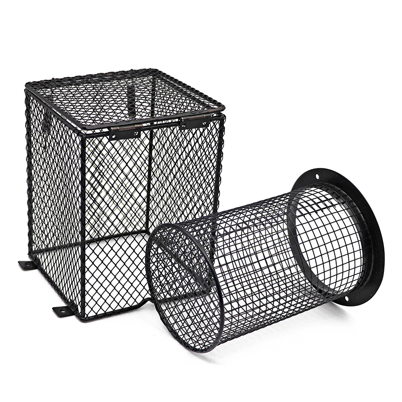 Reptiel Heater Guard Verwarming Lamp Lamp Behuizing Kooi Protector Metal Mesh Lamp Cover
