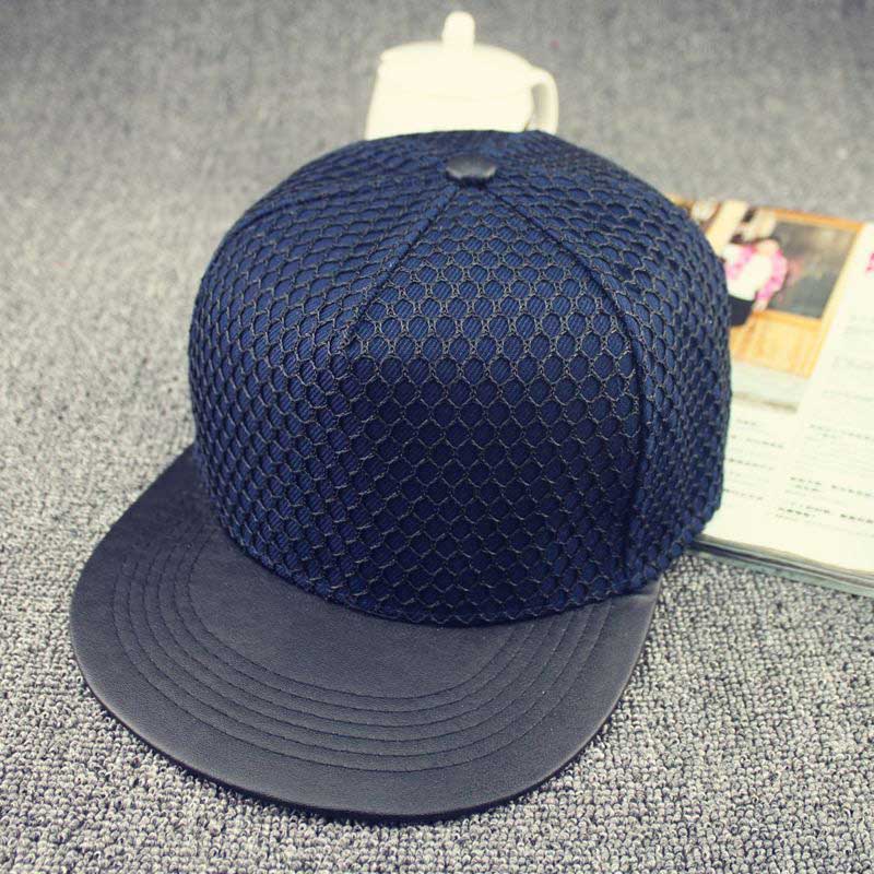 Doitbest berretto da Baseball in maglia estiva coreana nuova lavagna leggera per uomo donna adolescenti Casual Bone Hip Hop cappellini Snapback cappelli da sole: navy