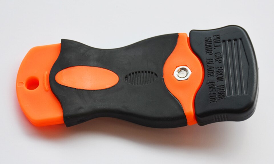 Mini Safety Razor Scraper Car Window Glass Wall Paper Cleaning Spatula Scraper With Metal Or Plastic Razor Blade MO-81