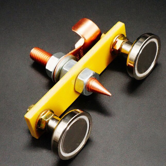 Magnetic Welding Head Safety Wire Holder With Copper Tail Welding Support Ground Clamp Welding Equipment Solder Tool: D
