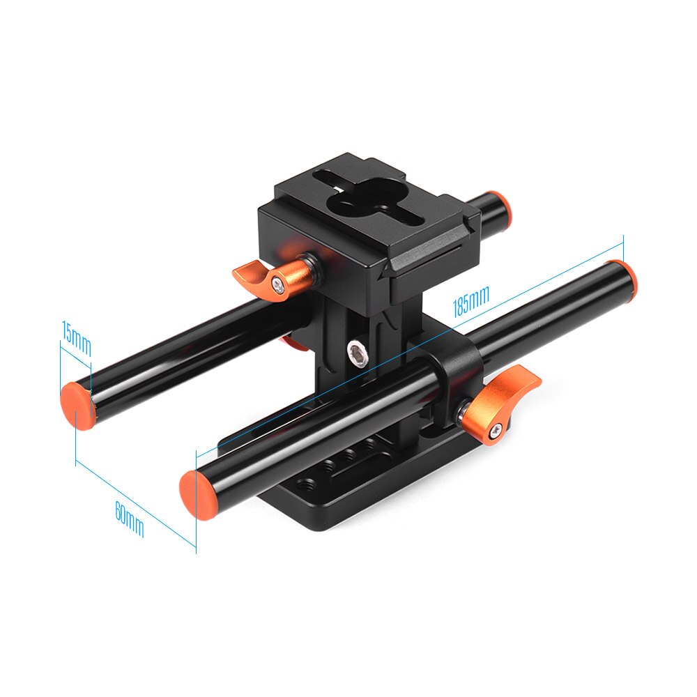 Andoer Camera Kooi Video Film Movie Maken Stabilizer Aluminium 1/4 Inch Schroef Met Koud Shoe Mount Voor Sony Camera 'S