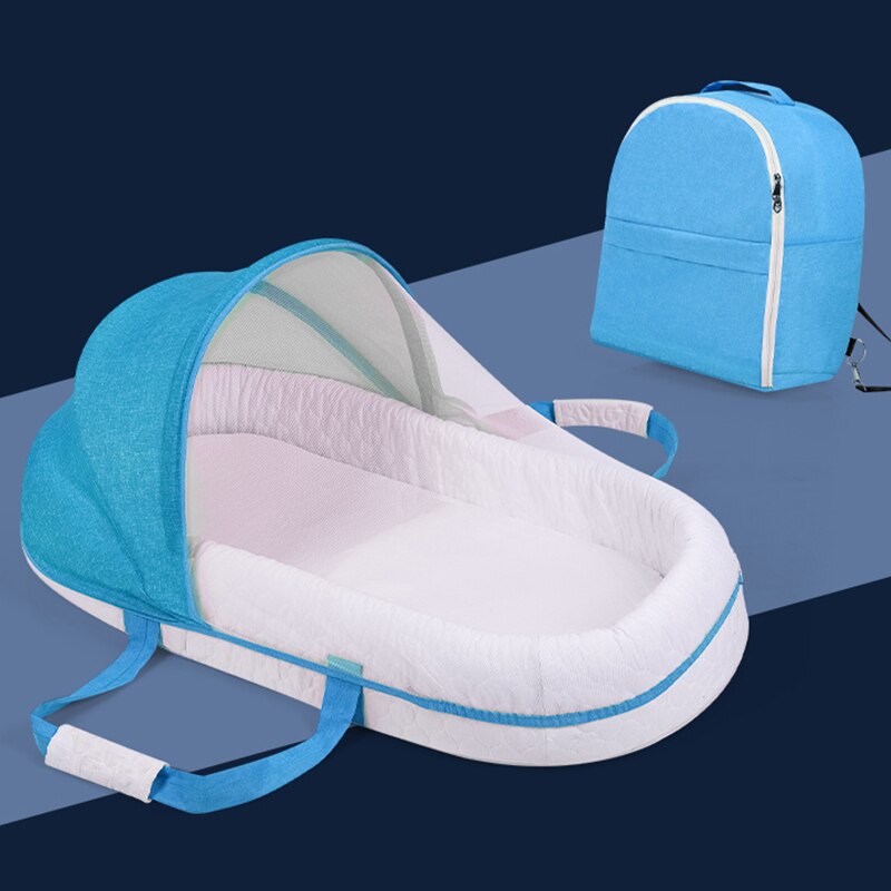 Camas portátiles transpirables para bebé, cuna multifunción para viaje, nido de mosquitos para recién nacidos, cunas portátiles