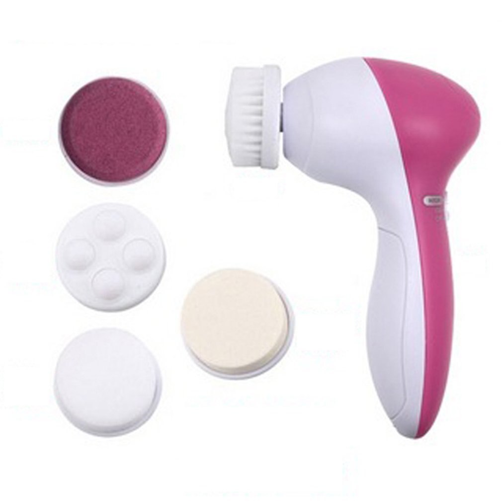 Vijf-In-een Gezicht Wassen Instrument Schoonheid Apparatuur Trillingen Massage Cleanser Gezicht Lifter Facial Massager