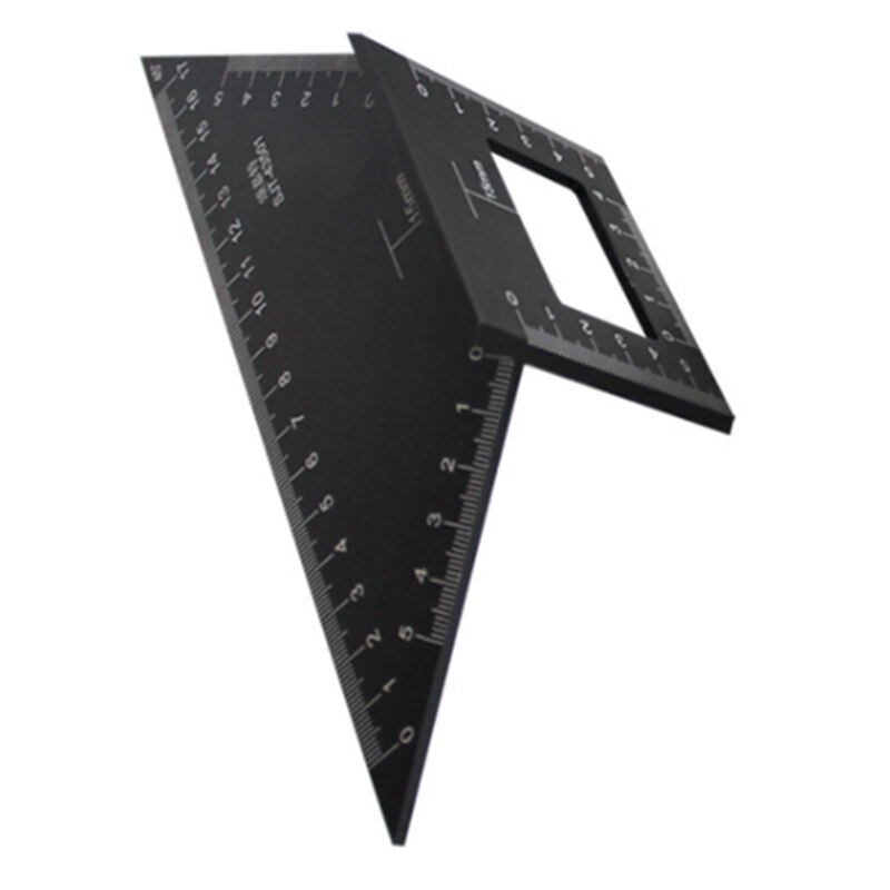 Set of 2 Saddle Layout Square Gauge, 45/45 Degree 90/45 Degree Square Layout Miter Angle Measuring T Ruler