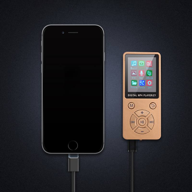 Video Player USB Clip LCD Screen MP4 Media Player Support 32G TF Card Ultra thin Lossless Sound 1.8" Mp4 Player with FM E-book