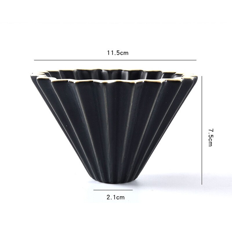 Blomster keramisk kaffekopp espresso kaffefilter kopp origami filter kopper  v60 trakt drypp hånd kopp filtre kaffe tilbehør