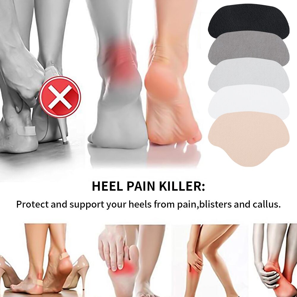 Patch de réparation de chaussures, 4 pièces, semelles intérieures, tampons autocollants, trou de talon de chaussure, semelles adhésives pour réparation de chaussures de Sport, soins des pieds
