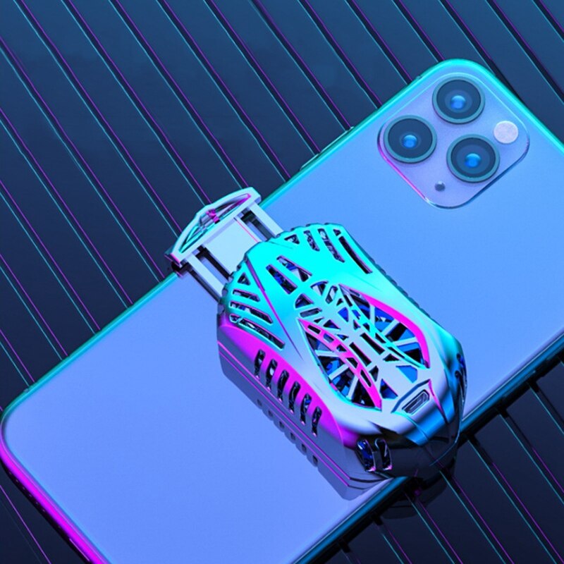 Nowy-telefon komórkowy Cooler telefon komórkowy wentylator szybkie chłodzenie do grania w gry i oglądania filmów dla 5-7.5 Cal telefonów komórkowych