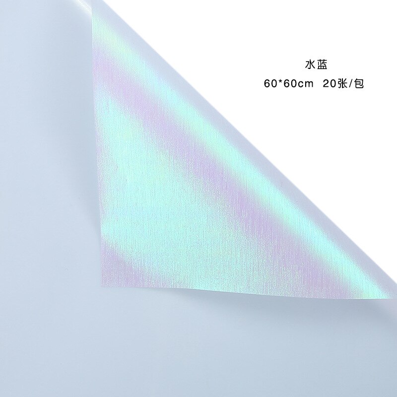 20pcs 60cm Craft paper Waterproof Shiny Flower Wrapping Paper Wrapping Paper Bouquet Floral Packaging Material: N5