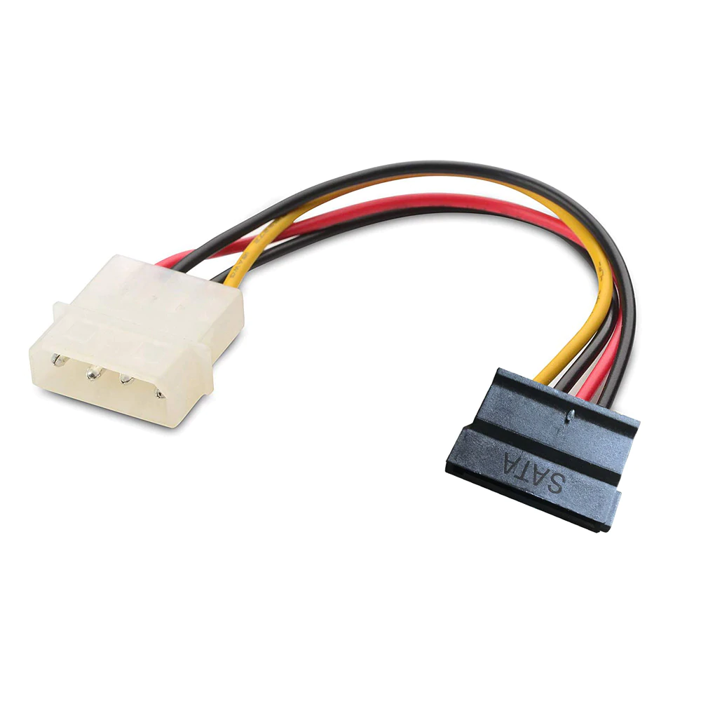 Câble d'alimentation | Mâle molex-sata femelle | 0,15 mètres-série ATA, disque dur, enregistreur, lecteur, alimentation ATX, PC