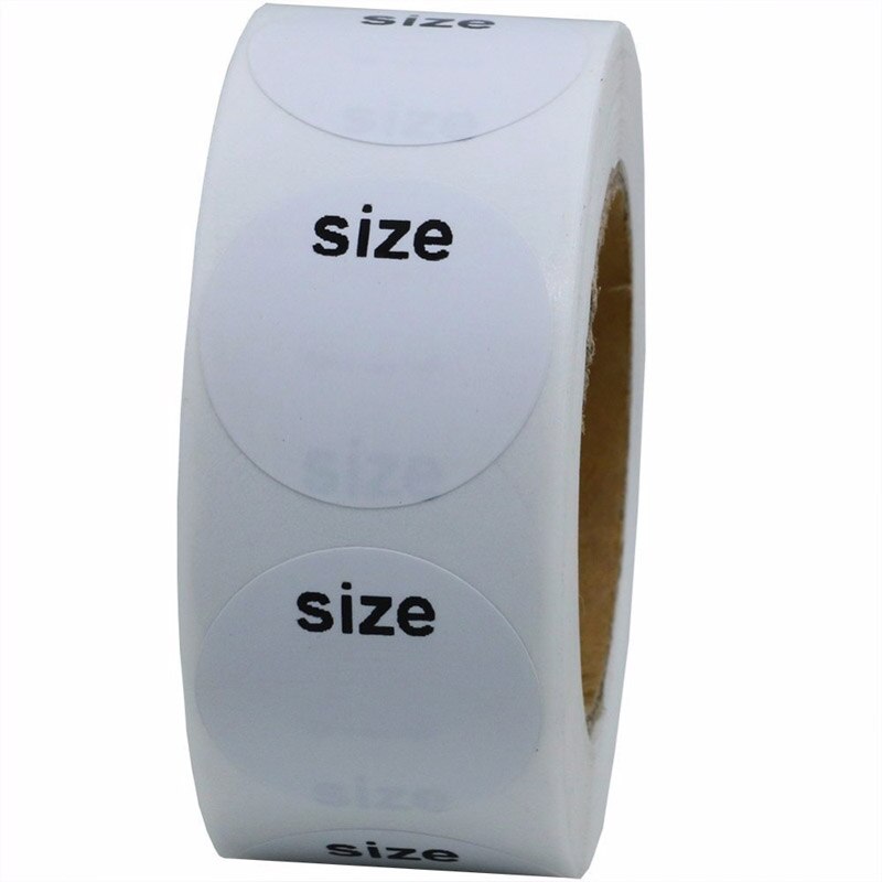 50-500pcs Self Adhesive Sticky White Label Writable Size Stickers Blank Note Label low price Dimension: 25mm