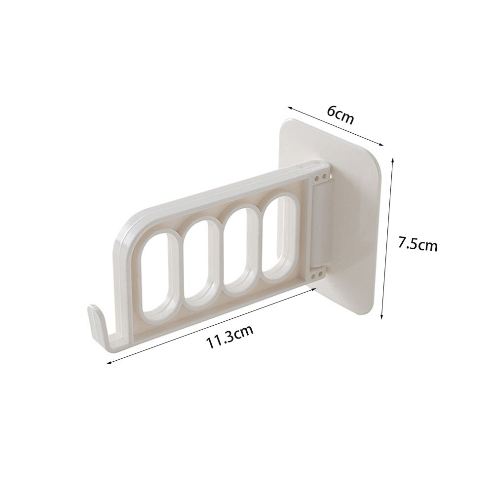 Drying Rack Balcony Clothes Drying Rack Wall Mounted Clothes Drying Rack Bathroom Drying Rack Indoor Space Saving 4 Holes