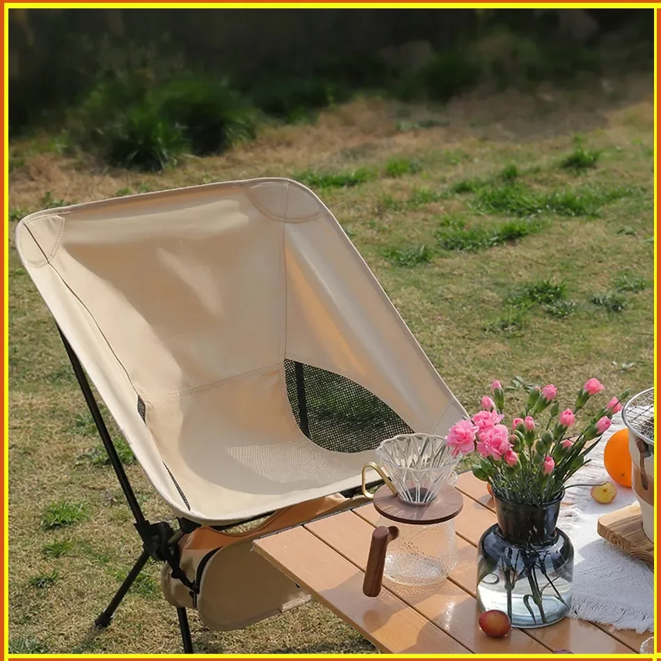 #TARKA Foldable Camping Chairs Set Lightweight folding Chair Ultralight Backpacking Moon Chairs for Garden Picnic Beach Fishing