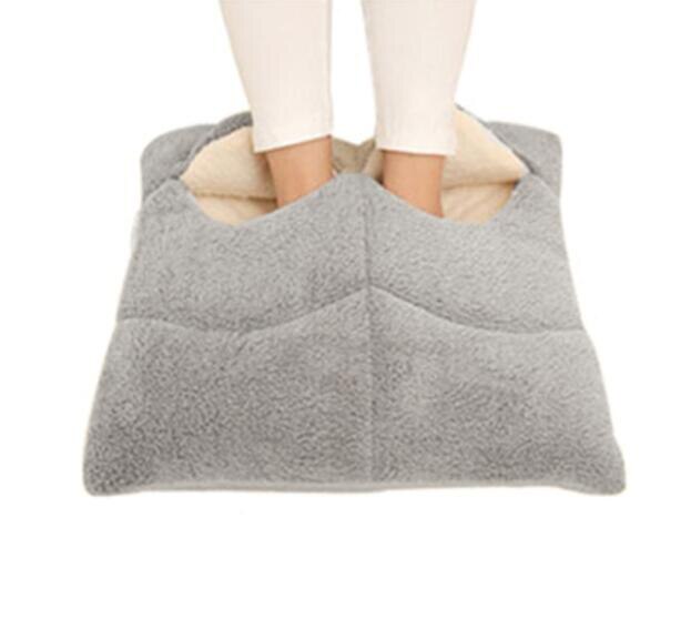 Calentador de manos para pies de 220V, zapatillas, sofá, silla, cojín cálido, almohadillas eléctricas de calor, zapatos cálidos, manta eléctrica de invierno: E