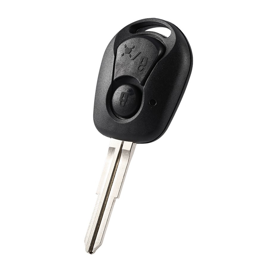 Coque de clé à distance de voiture adaptée pour SSANGYONG pour Actyon pour Kyron pour Rexton coque de couverture Fob 2 boutons de remplacement coque de clé