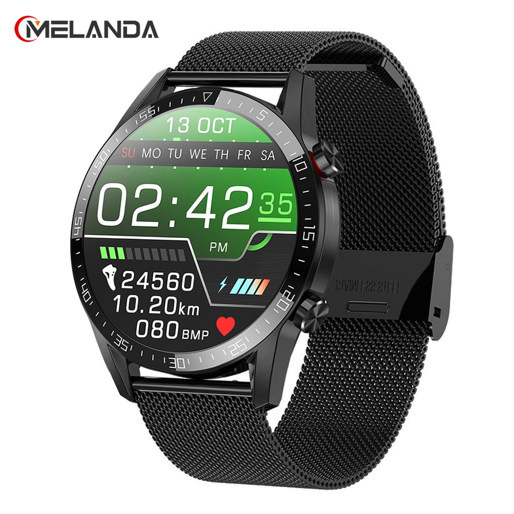 Melanda L13 Smartwatch Herren EKG+PPG Blutdruck Herzfrequenz Anruferinnerung Wasserdicht