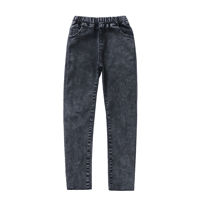 Girls Jeans Children's Elastic Simple Pants Spring Autumn Kids Slim Denim Trousers 4-13Y Teenager Skinny Jeans