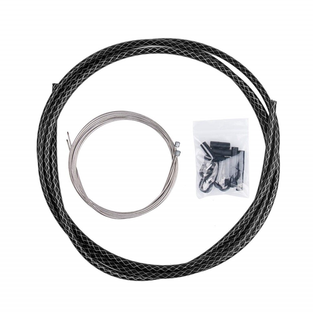 CNC Bike Shift Cable Housing Kit Bicycle Shifter Cable For Shimano Sram Derailleur Mountain Road Bike Shift Cables: Braided black