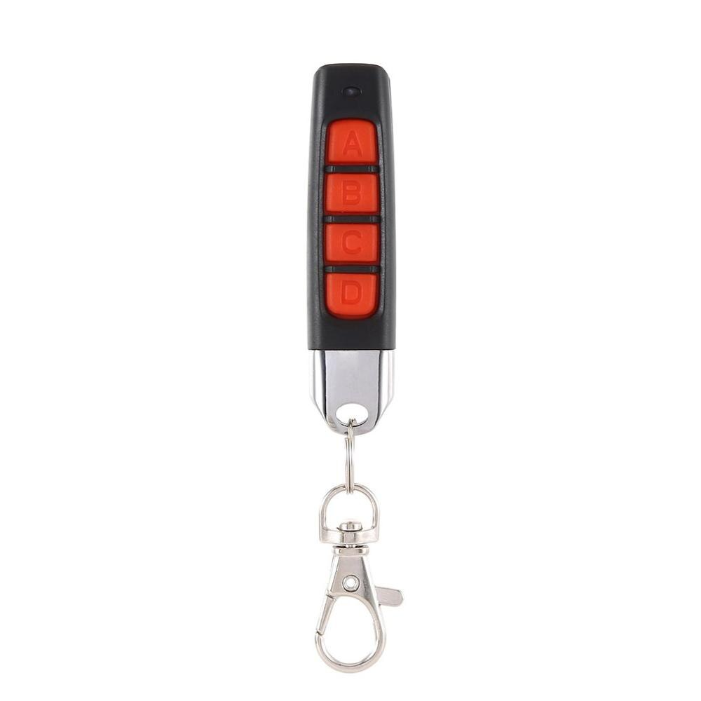 4 Key Buttons Garage Gate Door Remote Control 433MHZ Auto Pair Copy Remote Garage Door Remote Control Duplicator: Red ABCD Key