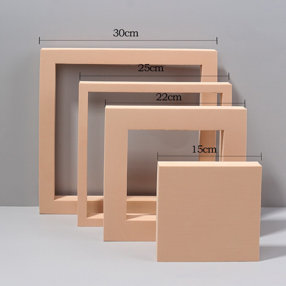 Three-Dimensional Cube Photo Photography Props for Jewelry Cosmetics Ornaments Display Geometry Shape Photo Background Props: 02