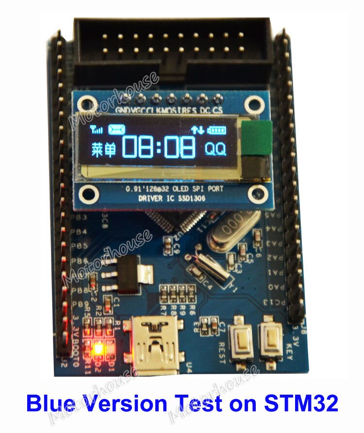 SSD1306 SPI 0.91" 128x32 R3 DC 3.3-5V White OLED LCD Display Module AVR PIC for Arduino