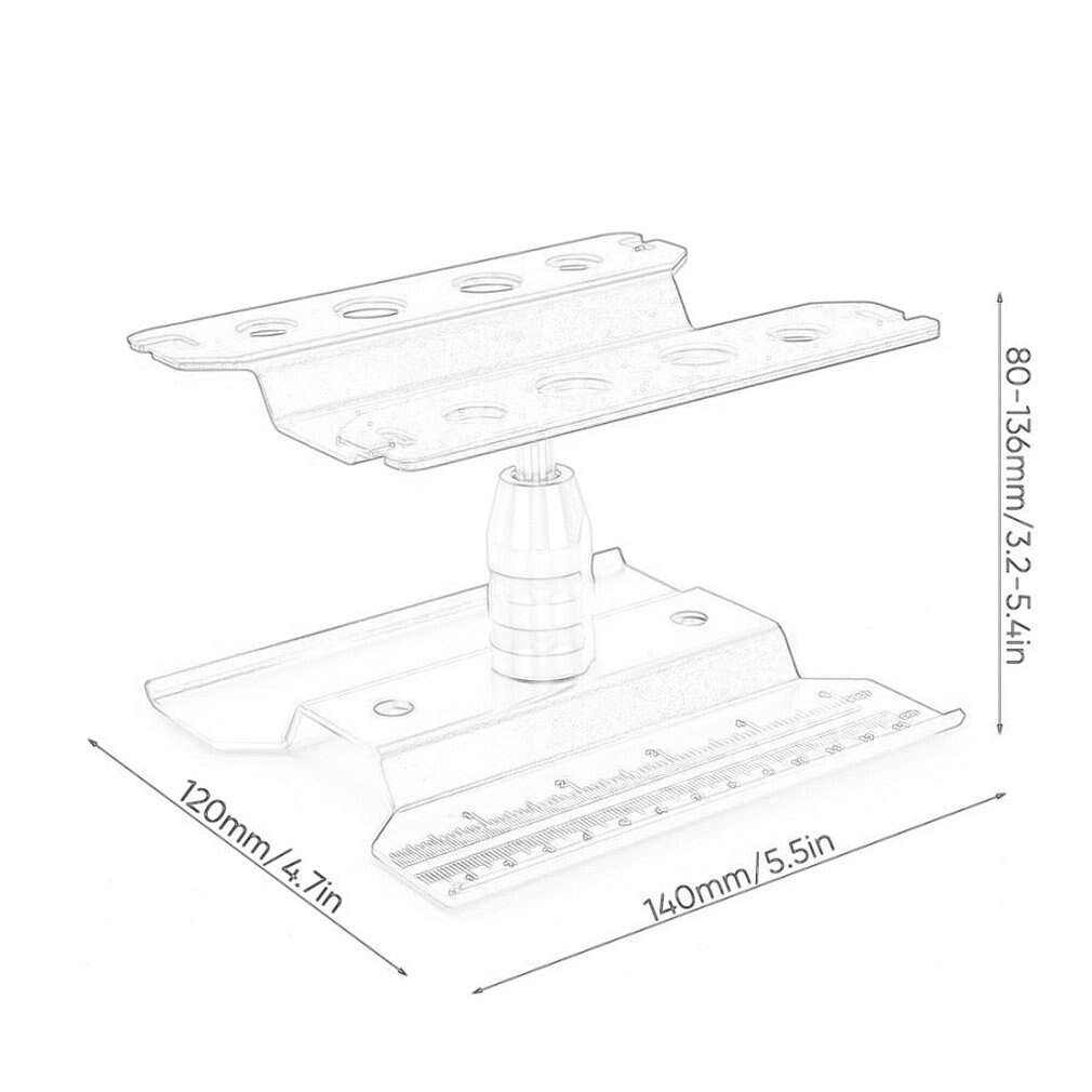 Verhooging Werk Stand Montage Platform 360 Graden Draaien Reparatie Station Voor Rc 1/8 1/10 TRX-4 Axiale SCX10 Tamiya Hsp Model auto