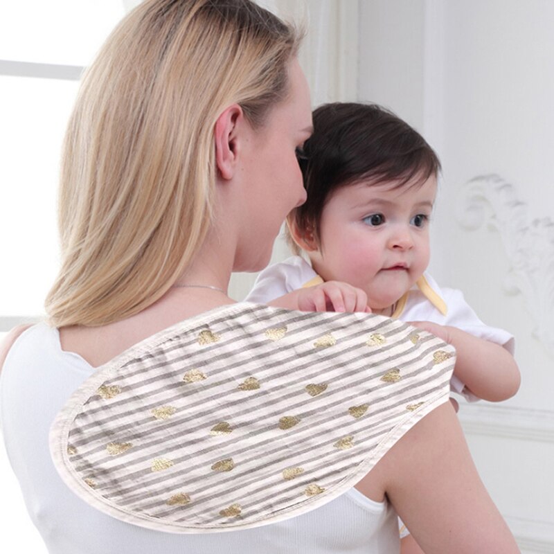 Bambino Bavaglini Doppio Strato Impermeabile Puro Del Bambino Del Cotone del Tovagliolo di Alimentazione Mamma Spalla Sputare Latte Pad Per I Bambini Panni Bandana