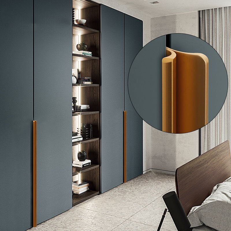 Poignées murales modernes et simples pour tiroirs, avec boucle de meubles décoratifs américains, haut de gamme