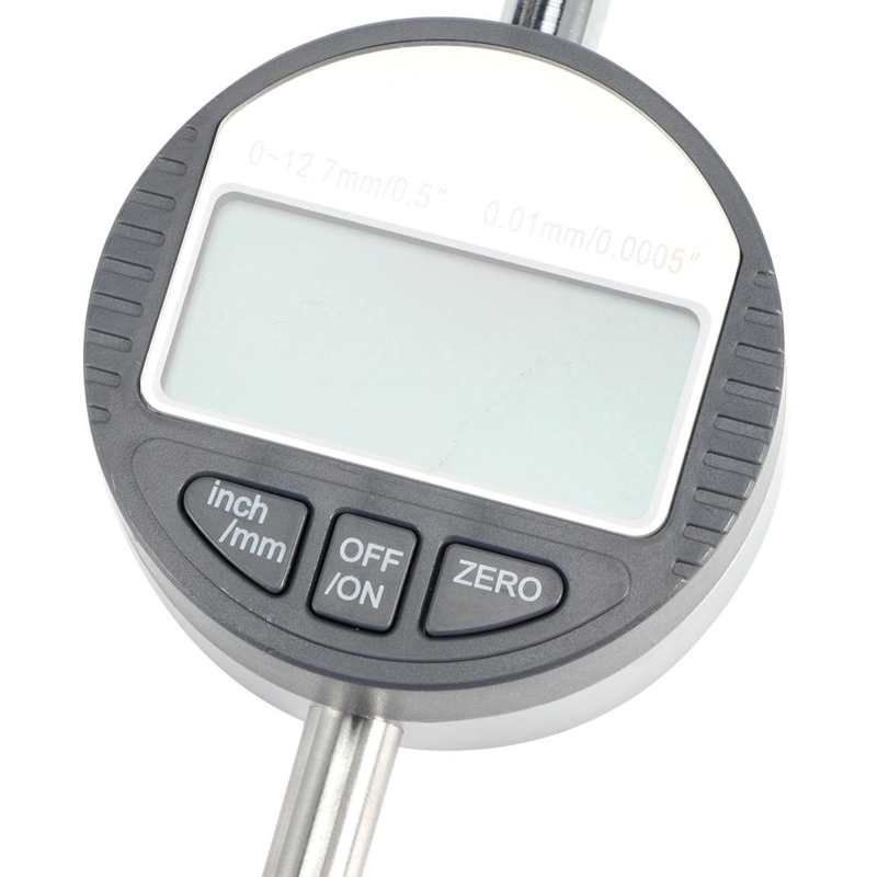 Digital Indicator Dial Test Gauge Electronic Depth Measurement Probe Indicator LCD Display 0-12.7mm