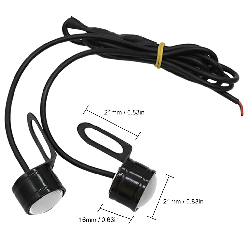 12V Motorcycle LED Eagle Eye Light DRL Daytime Running Light Reverse Parking Signal Yellow Sky Blue Red Eagle Eye Light LED