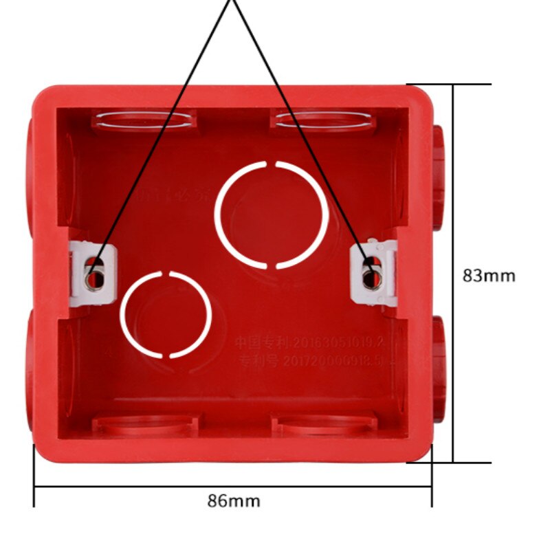 Secret stash switch box 8 muur doos elektronische 86 type montage box 5 stks/partij