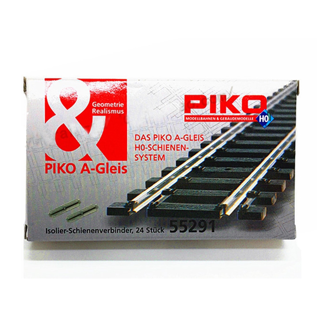 24Pcs 1:87 Scale Train Model Track Insulated Joint Connector For Sand Table