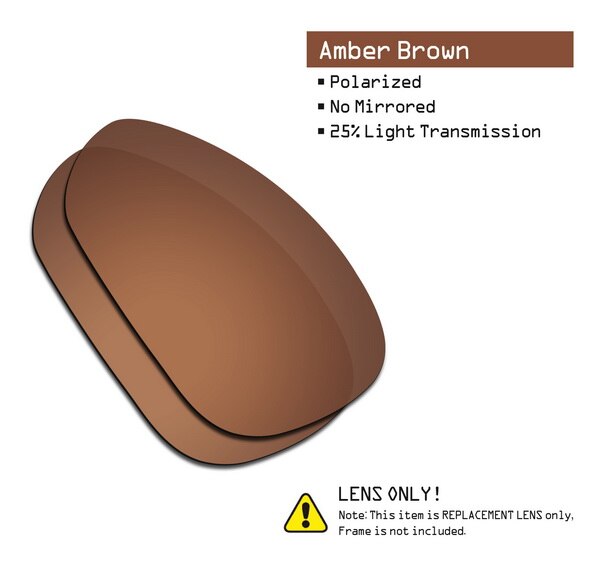 SmartVLT Vervanging Lenzen Gepolariseerde voor Oakley Crosshair 1.0 (2005) Zonnebril-Meerdere Paren Verpakt: Amber Brown