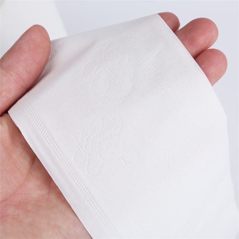 Jumbo Toilet Rolls Paper 4 Ply Bath Tissues Embossed Thickened Large Hand Towel 875C