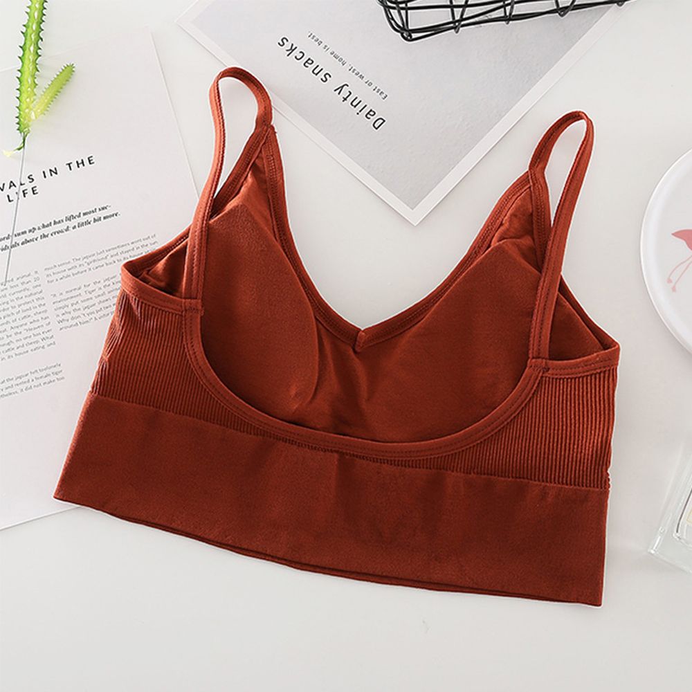 U-shaped Seamless Tube Top Bra Beauty Back Sling Strap Wrapped Chest Anti-light Ladies Sports Fitness Top Bra Underwear