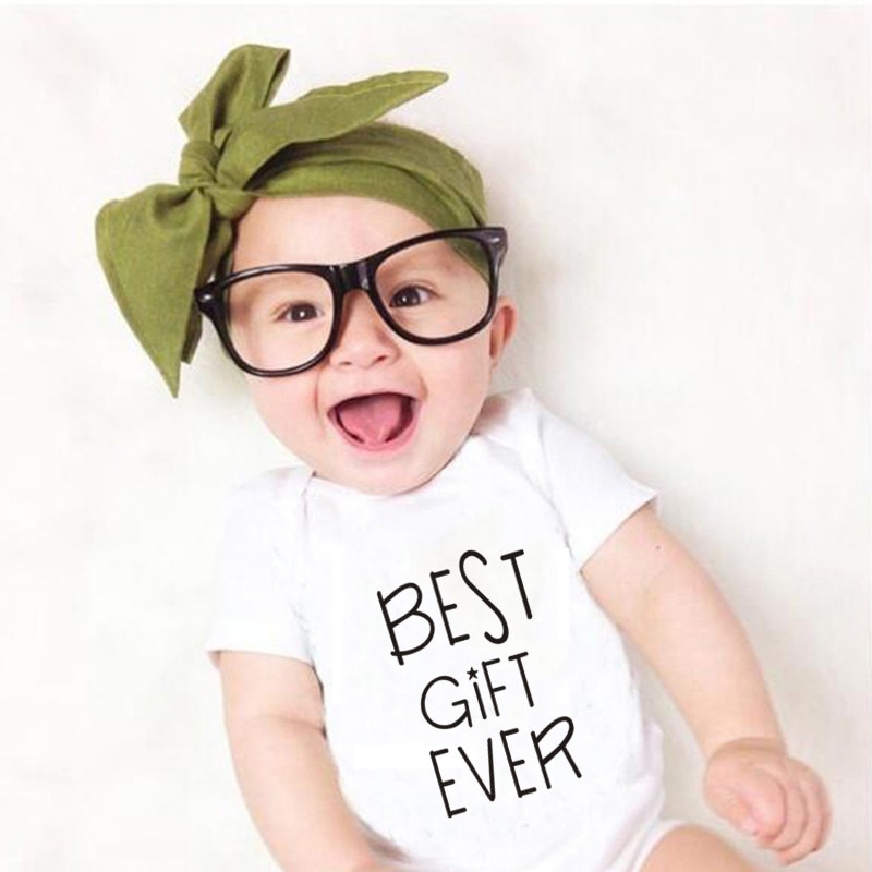 El mejor para papá y mamá bebé niño niña ropa de algodón de manga corta mono recién nacido ropa de bebé 0 -24 meses: Blanco / 0-3M