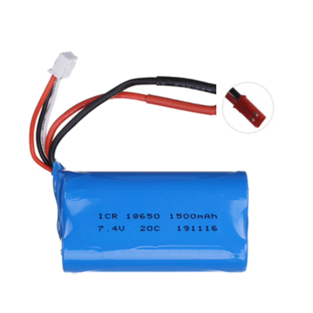 7,4 V 1500/2200/3000/ 3500 mAh JST/T/SM enchufe 18650 2S batería de iones de litio para Wltoys 12423 10428 12429 12401 12402A piezas de repuesto de coche teledirigido: Beige