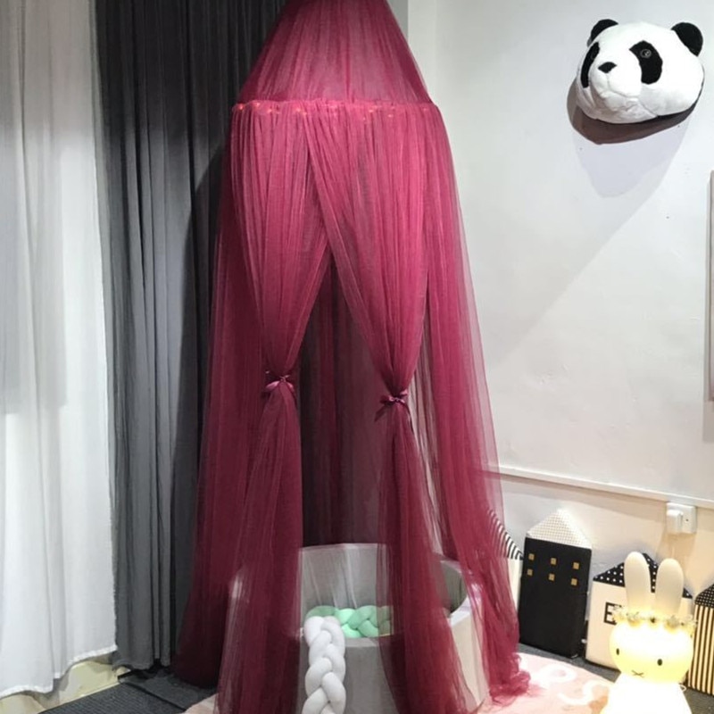 15 kleuren baby klamboe luifel kinderkamer decoratie koepel klamboe hemelbed gordijn voor kind babybed luifel roze blauw