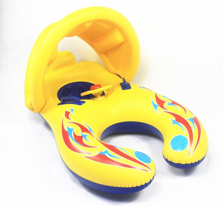 Baby Kind Aufblasbare Swam Ring Außen Eltern Und Kind Interaktion Swin Spielzeug Mutter Sohn Strand Pool Schöne Boot Pvc