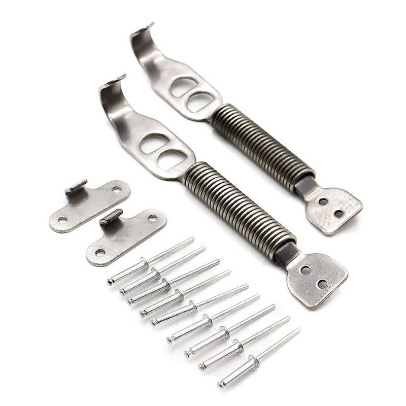 Aluminum Alloy Car Racing Mount Bonnet Hook Pin Lock Kit Latch Spring Fastener