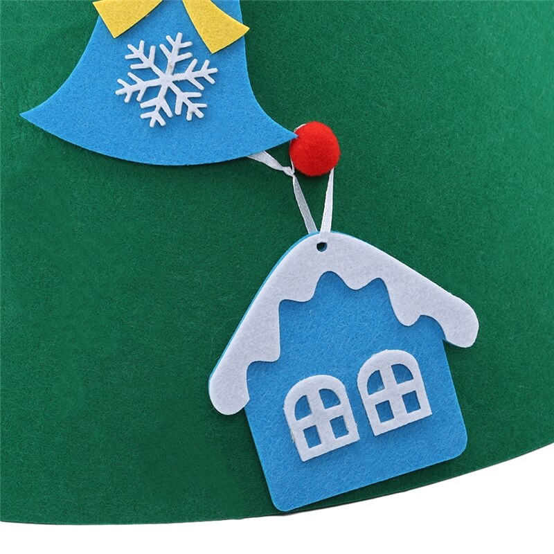 3D sapin de noël à monter soi-même nouvel an enfants jouet artificiel arbre décoration avec détachable suspendus ornements feutre arbre
