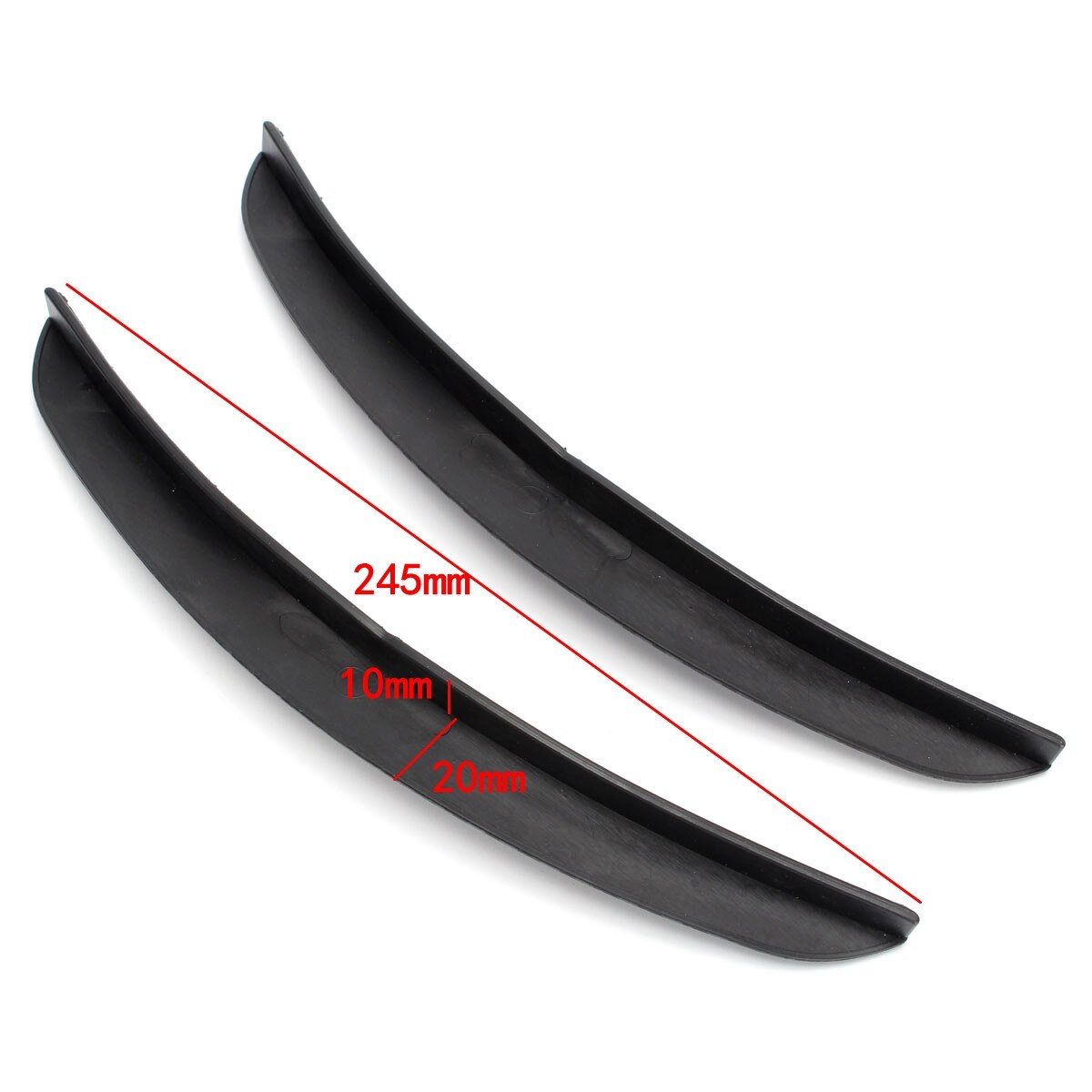 2 Stuks 24.5 Cm Universele Auto Carbon Fiber Fender Flares Spatlappen Splash Guards Arch Wiel Wenkbrauw Lip Voor Auto truck Suv