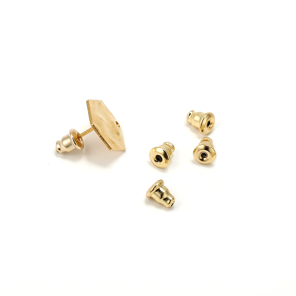 50 pièces en acier inoxydable classique balle boucle d'oreille dos bouchon clous d'oreille bouchon arrière bricolage boucle d'oreille dos bouchons accessoires fournitures