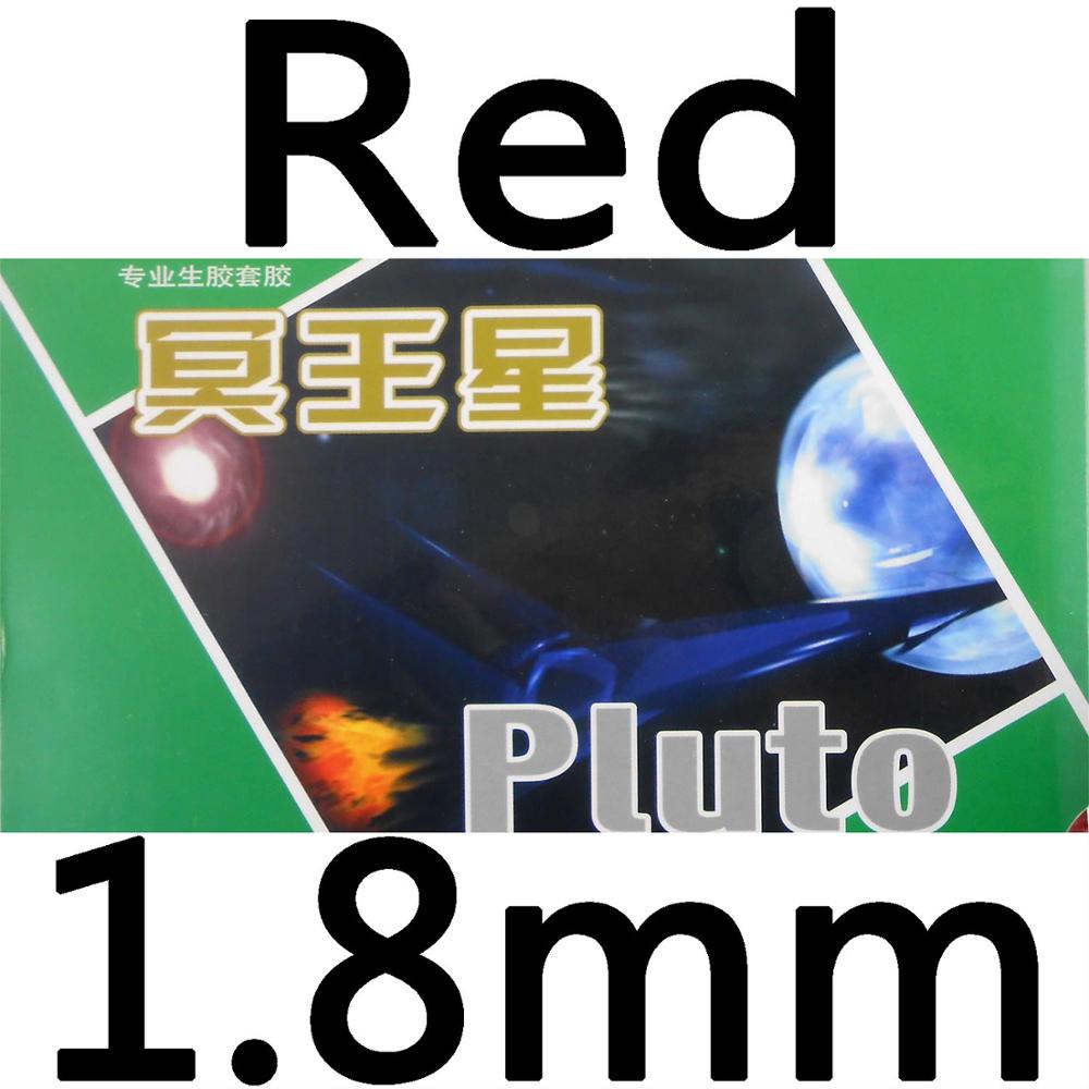 Galaxy milky way yinhe pluto medium pips-out bordtennis pingpong gummi med svamp: Rød 1.8mm