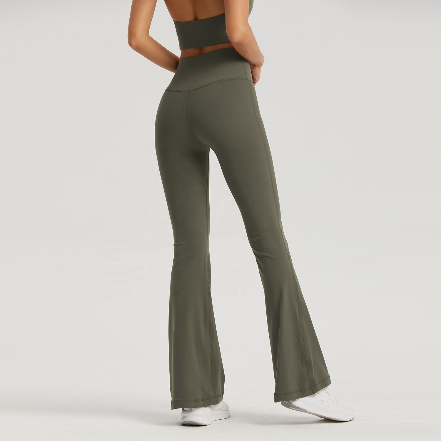 Hohe Taille aufflackern Gamaschen Frauen Freies Größe Yoga Hosen Hohe Taille Breite Bein Hosen Frauen Fitnessstudio Sport Ausgestellte Schlauch tanz Hosen