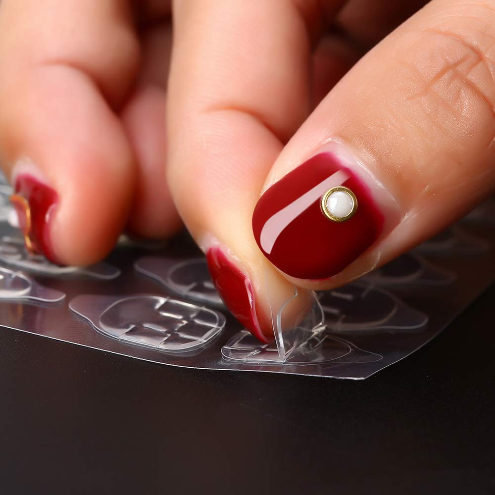 Pegamento de gelatina para uñas postizas, pasta de doble cara, pegamento para uñas extraíble de alta adherencia, herramientas de manicura DIY