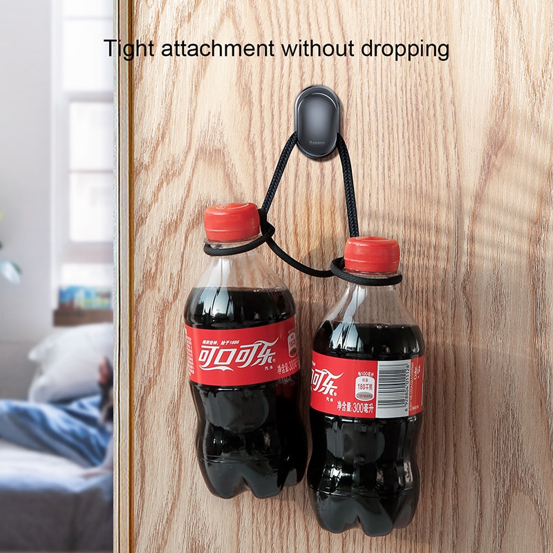 Baseus 4pz ottavino Supporto da auto Da Parete Ganci Della clip del Gancio per Il Cavo USB Auricolare Portachiavi Organizer automobile Accessori Interni