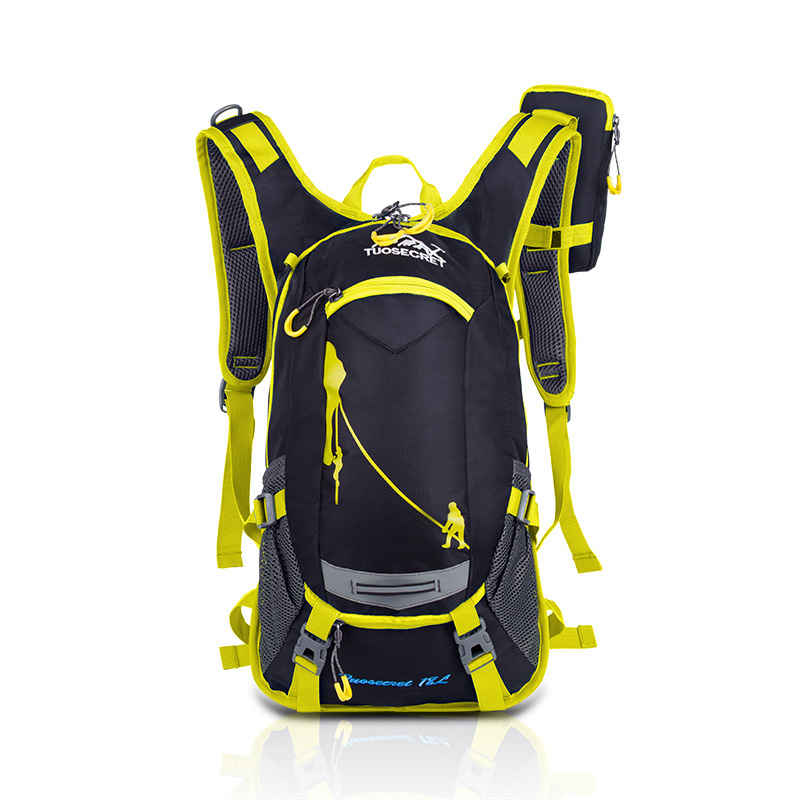 18L Motorcycle Backpack Cycling Bag Waterproof Shoulders Climbing Camping Hiking Backpack Motocross Racing Bags: Lemon yellow